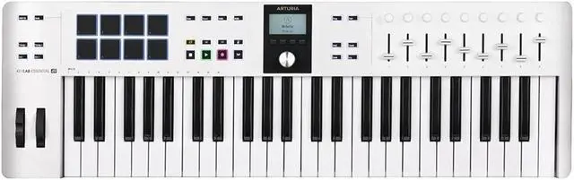 Alt view image 9 of 15 - Arturia KeyLab Essential mk3 49-Key Universal MIDI Controller and Software (White)