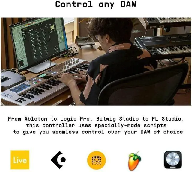 Alt view image 13 of 15 - Arturia KeyLab Essential mk3 49-Key Universal MIDI Controller and Software (White)
