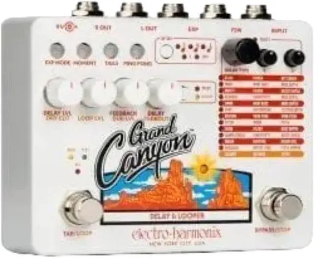Alt view image 11 of 16 - Electro-Harmonix Grand Canyon Delay & Looper Guitar Effects Pedal