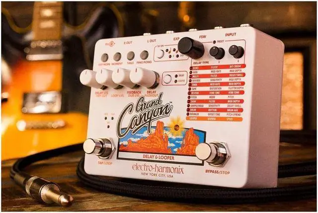 Alt view image 16 of 16 - Electro-Harmonix Grand Canyon Delay & Looper Guitar Effects Pedal