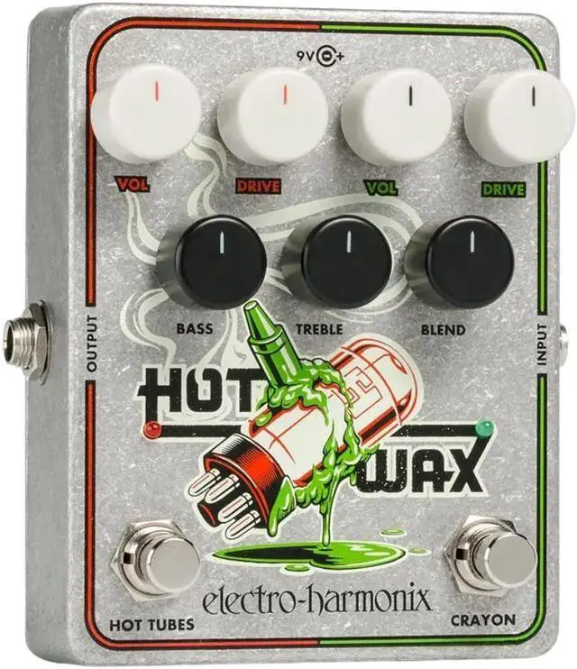 Alt view image 3 of 8 - Electro-Harmonix Hot Wax Dual Overdrive Guitar Effects Pedal