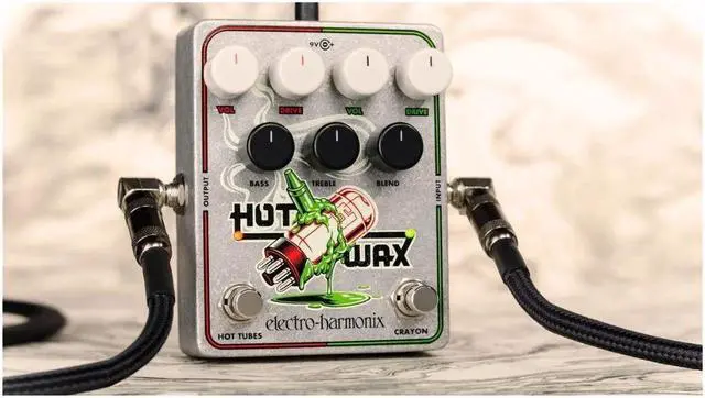 Alt view image 7 of 8 - Electro-Harmonix Hot Wax Dual Overdrive Guitar Effects Pedal
