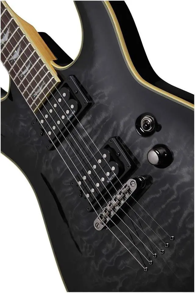 Alt view image 4 of 6 - Schecter Omen Extreme 6-String Electric Guitar (See-Thru Black)