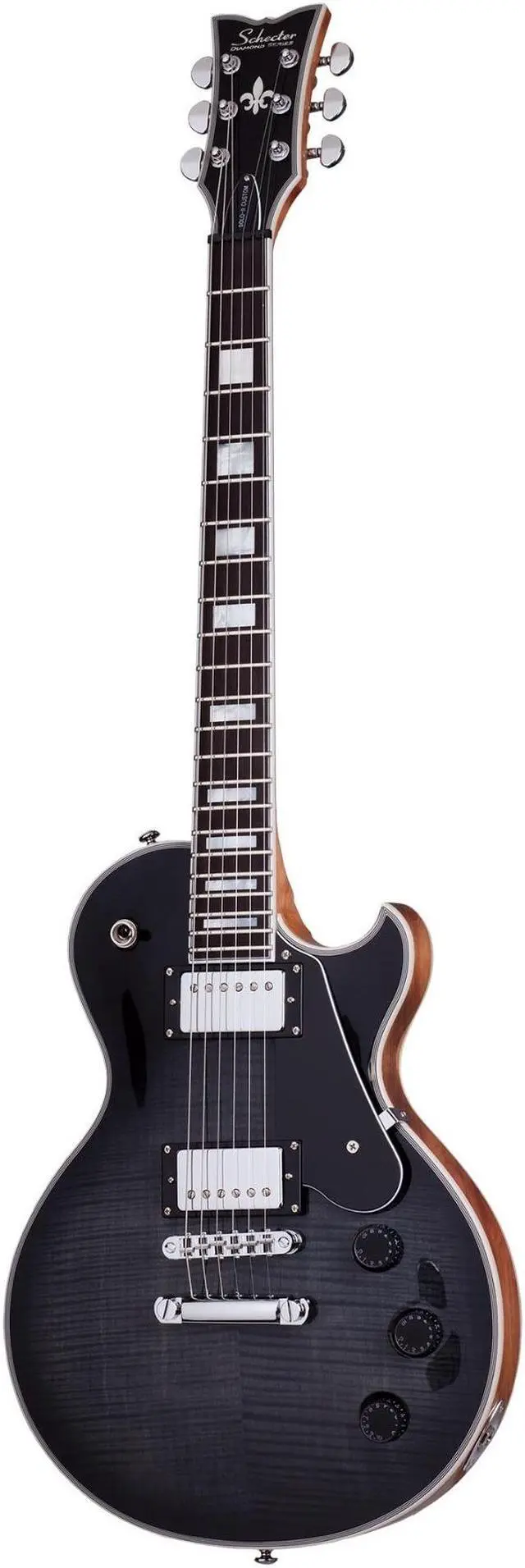 Alt view image 2 of 7 - Schecter Solo-II Custom 6-String Electric Guitar (Trans Black Satin) with Case