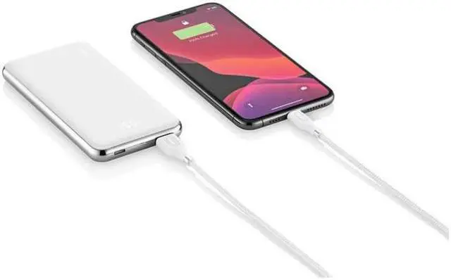 Alt view image 4 of 6 - Ubio Labs Silhouette 6,000mAh Portable Power Bank (White)