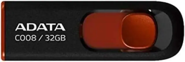 Alt view image 2 of 7 - ADATA 32GB USB 2.0 Retractable Capless Flash Drive (Red, 10-Pack)