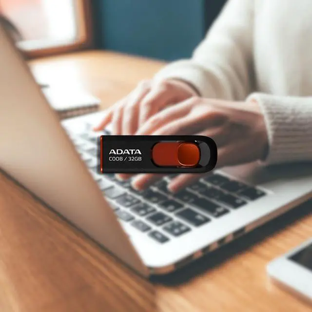 Alt view image 6 of 7 - ADATA 32GB USB 2.0 Retractable Capless Flash Drive (Red, 10-Pack)