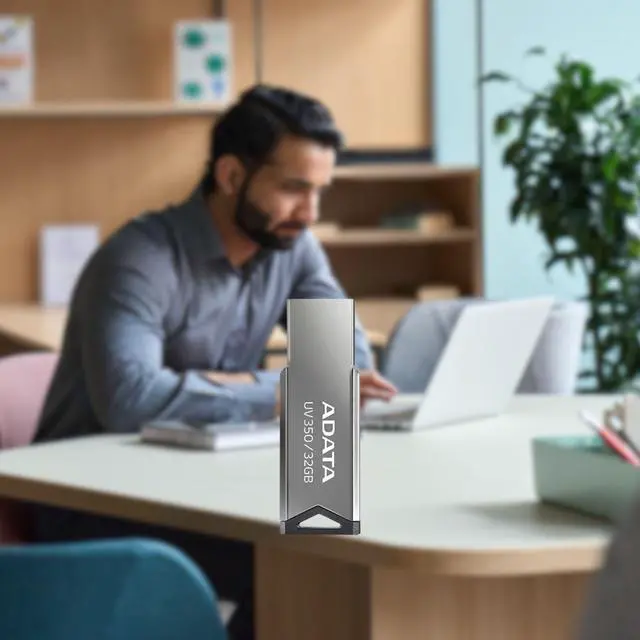 Alt view image 7 of 7 - ADATA 32GB Metal USB 3.2 Flash Drive  - AUV350 (20-pack)