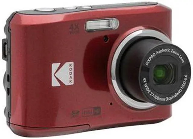 Kodak PIXPRO FZ45 Friendly Zoom Digital Camera (Red) - Newegg.com