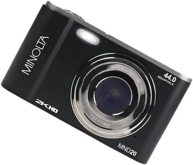 Alt view image 4 of 12 - MINOLTA MND20 44 MP / 2.7K Ultra HD Digital Camera (Black)