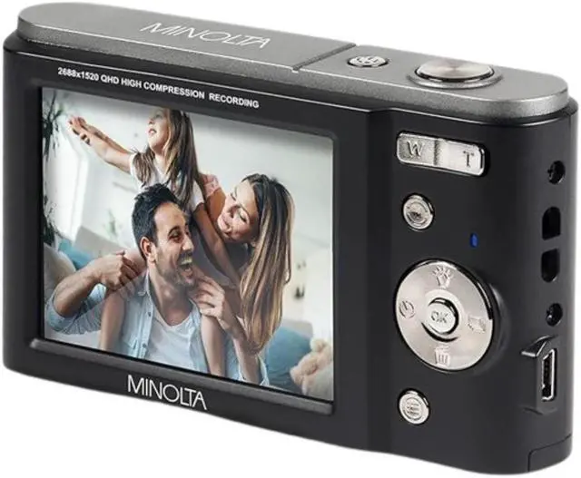 Alt view image 5 of 12 - MINOLTA MND20 44 MP / 2.7K Ultra HD Digital Camera (Black)