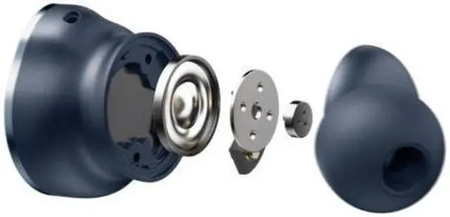 Alt view image 2 of 14 - Cleer ALLY Plus II Midnight Blue ALLYPLUS2BTMIBUS Adjustable Noise Cancelling Earbuds