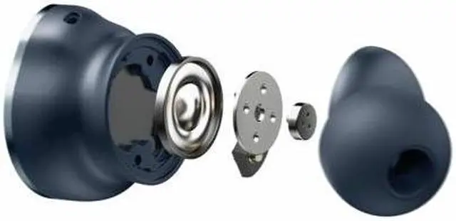 Alt view image 7 of 14 - Cleer ALLY Plus II Midnight Blue ALLYPLUS2BTMIBUS Adjustable Noise Cancelling Earbuds