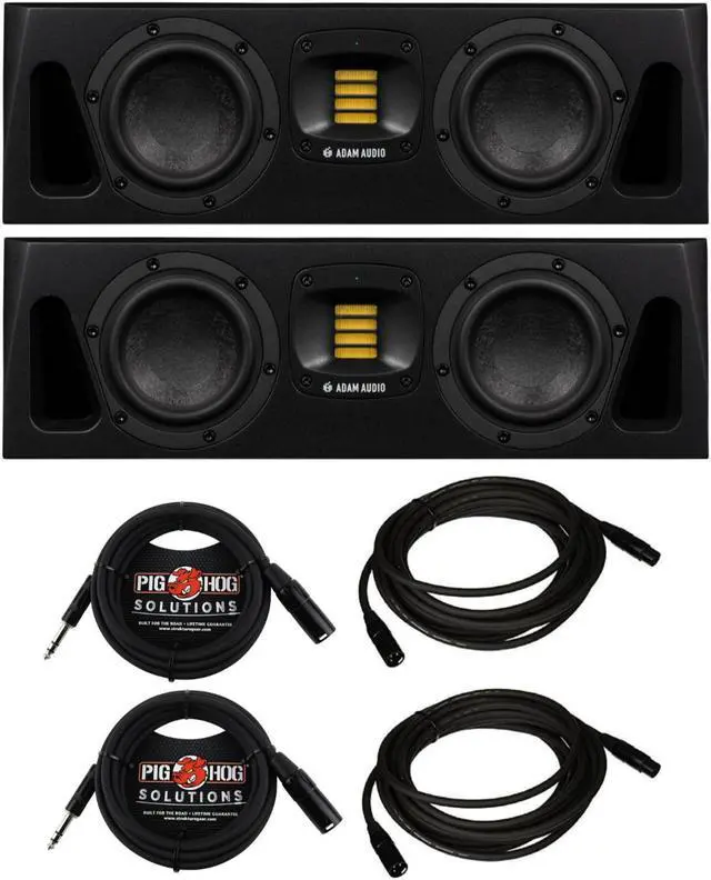Main image of ADAM Audio A44H Powered Two-Way Midfield Studio Monitor (2-Pack) Bundle