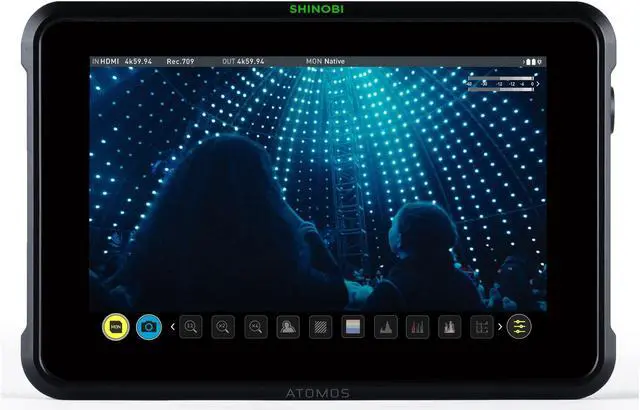 Alt view image 2 of 7 - Atomos Shinobi 7-Inch 4K HDMI HDR Photo and Video Monitor Bundle with Power Kit