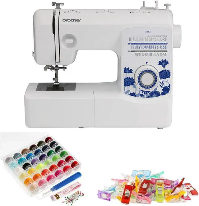 Main image of Brother MZ53 53-Stitch Full-Size Sewing Machine (Certified Refurbished) Bundle