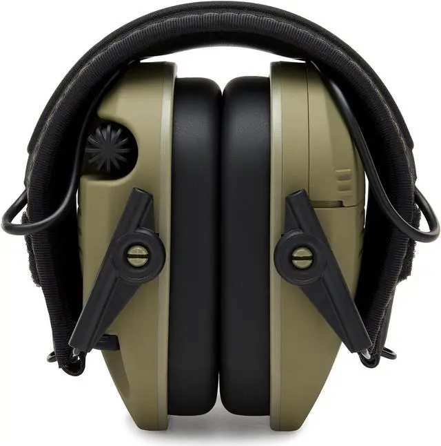 Alt view image 6 of 6 - Walkers Game Ear Razor Muffs (American Patriot/OD Green) with Protective Case