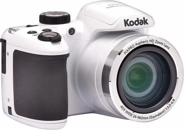 Alt view image 5 of 7 - Kodak PIXPRO AZ401 Astro Zoom Digital Camera (White) Bundle with Accessory