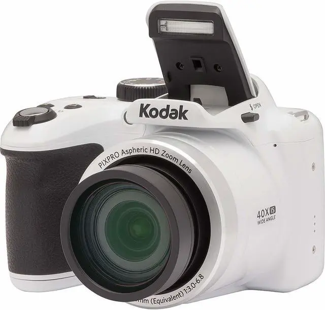 Alt view image 7 of 7 - Kodak PIXPRO AZ401 Astro Zoom Digital Camera (White) Bundle with Accessory