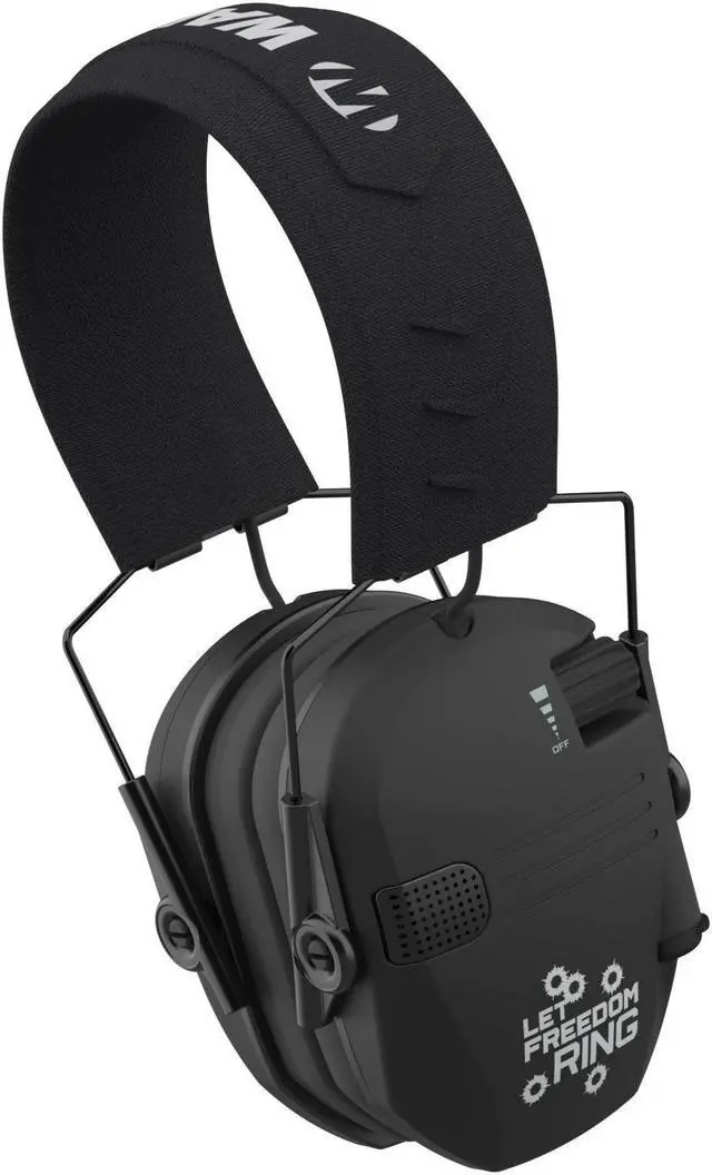 Alt view image 2 of 6 - Walker's Game Ear Razor Slim Electronic Lightweight Shooting Hunting Range Hearing Protection Muffs Glasses Bundle