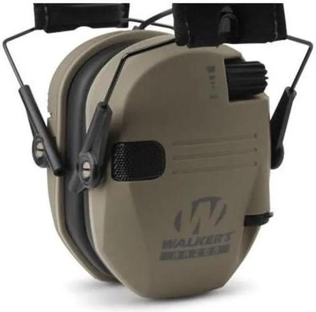 Alt view image 5 of 7 - Walker's Razor Slim Electronic Shooting Muffs 4-Pack, Flat Dark Earth FDE