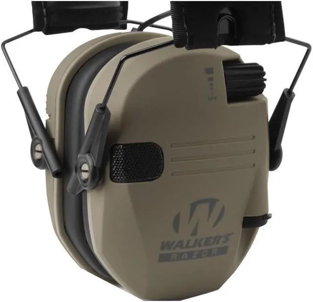 Alt view image 4 of 4 - Walker's Razor Slim Ultra Low Profile Compact Design Earmuffs (FDE) 8-Pack