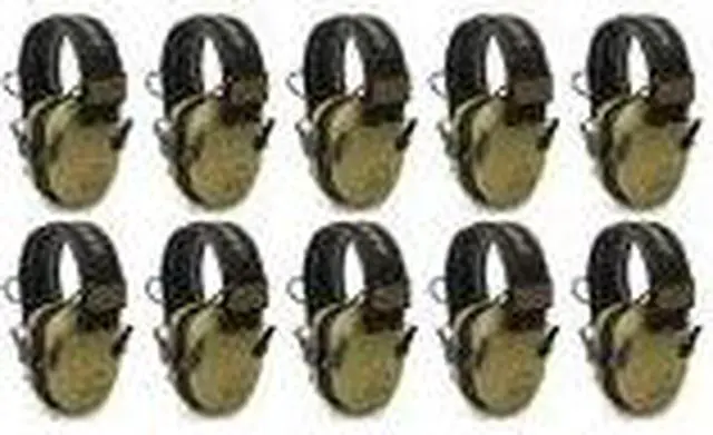 Alt view image 3 of 7 - Walker's Razor Slim Ultra Low Profile Compact Design Earmuffs (Green) 10-Pack