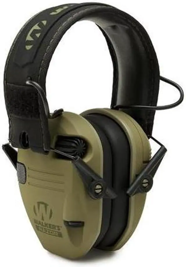 Alt view image 7 of 7 - Walker's Razor Slim Ultra Low Profile Compact Design Earmuffs (Green) 10-Pack