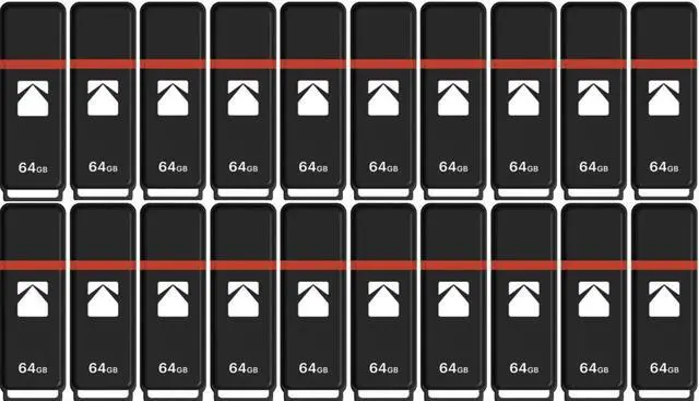 Alt view image 2 of 2 - Kodak USB2.0 K100 64GB Flash Drive (20-pack)