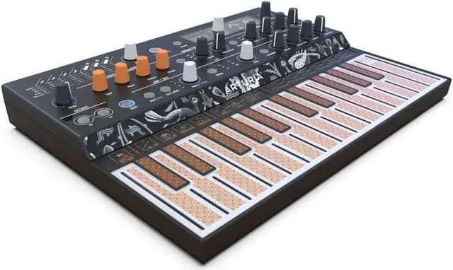 Alt view image 2 of 2 - Arturia MicroFreak Hybrid Synthesizer with Decksaver Cover and Closed-Back Studio Headphones