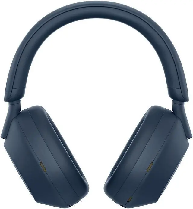 Alt view image 13 of 18 - Sony WH-1000XM5 Noise-Canceling Wireless Over-Ear Headphones (Blue)