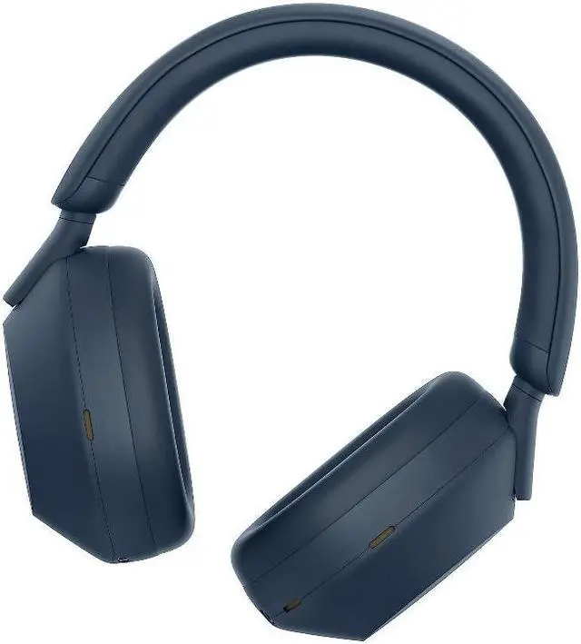 Alt view image 14 of 18 - Sony WH-1000XM5 Noise-Canceling Wireless Over-Ear Headphones (Blue)