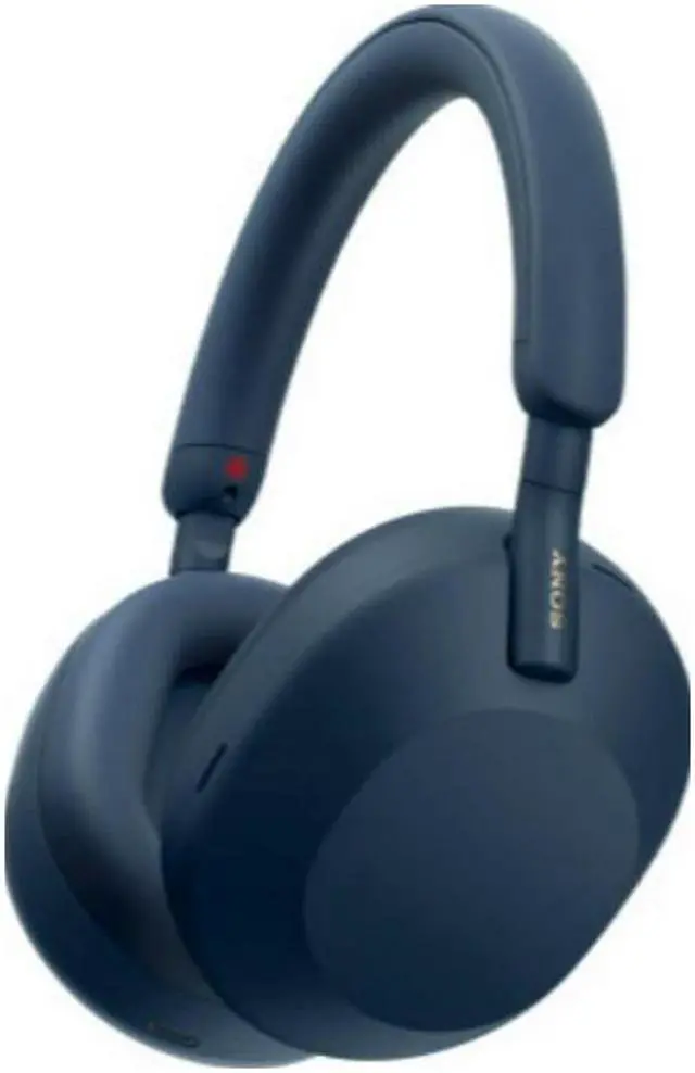 Alt view image 15 of 18 - Sony WH-1000XM5 Noise-Canceling Wireless Over-Ear Headphones (Blue)