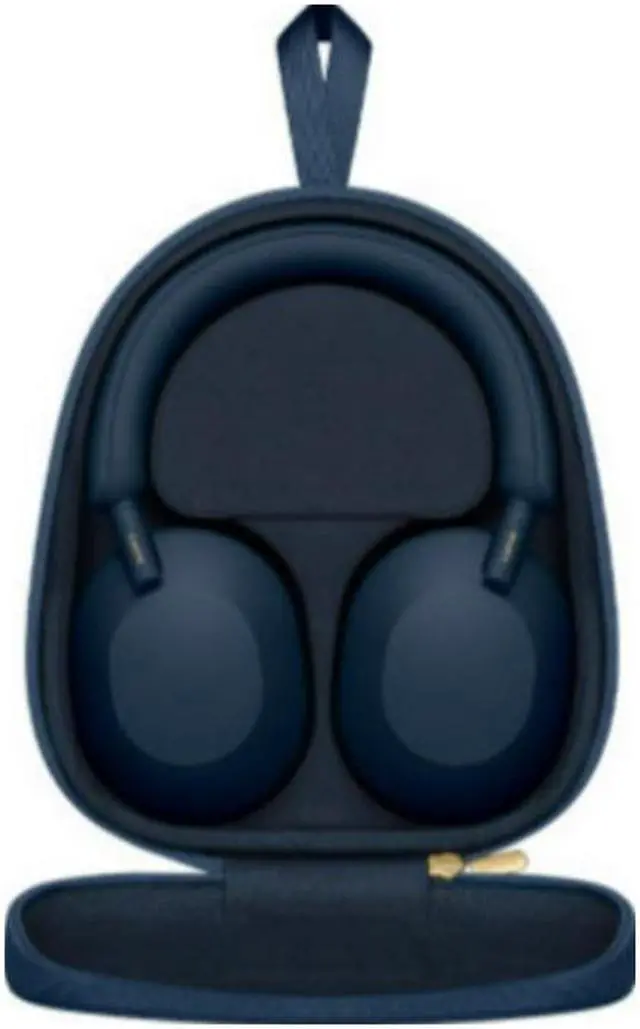 Alt view image 18 of 18 - Sony WH-1000XM5 Noise-Canceling Wireless Over-Ear Headphones (Blue)
