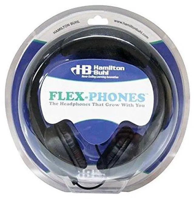 Alt view image 7 of 7 - HamiltonBuhl KIDS-BLK Flex-Phones™ Virtually Indestructible Foam Headphones – Black