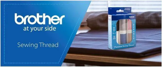 Alt view image 4 of 4 - Brother SASEW6 6 Pc Sewing Thread, Black, White, Grey, Blue, Pink, Taupe