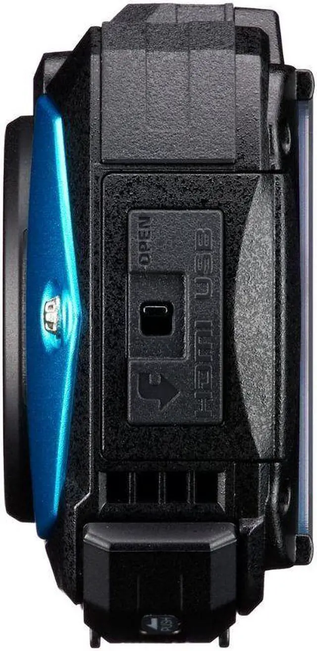 Alt view image 5 of 6 - PENTAX WG-90 Compact Camera, Blue w. Accessory Cleaning Kit Bag and SanDisk 64GB Ultra SDXC UHS-I Memory Card