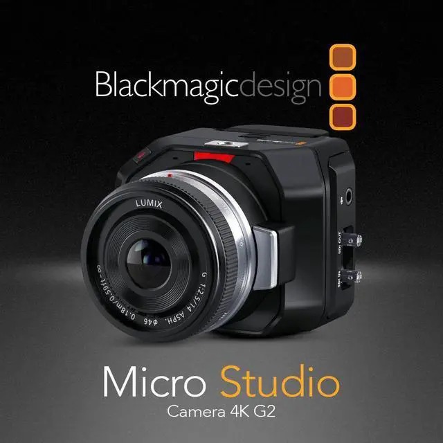 Alt view image 2 of 6 - Blackmagic Design Micro Studio Camera 4K G2 with LP-E6 battery and Impact-Proof Watertight and Dustproof Hard Carry Case bundle