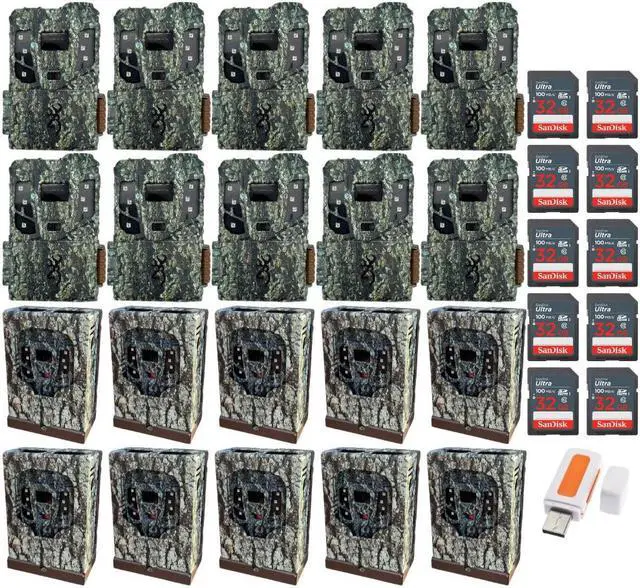 Main image of Browning 10PK Pro Scout Max HD TrailCamera, Security Box w/32GB M/Card & Reader