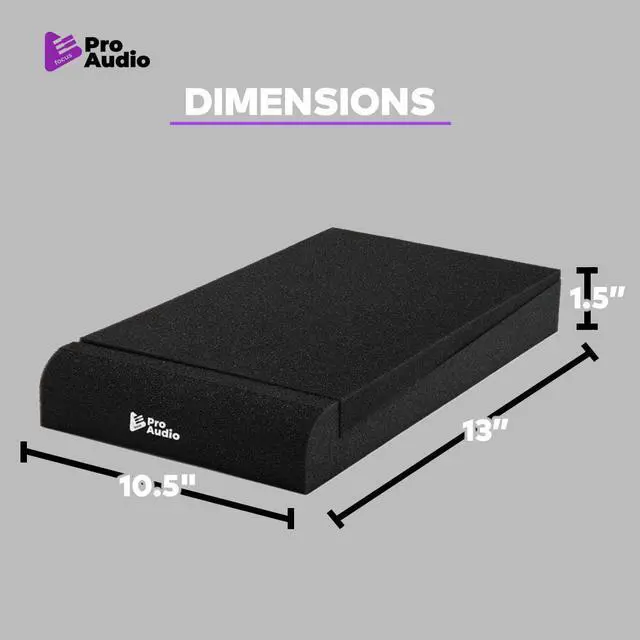 Alt view image 7 of 7 - FocusProAudio Studio Monitor Isolation Pads for 8-Inch Speakers (Pair)