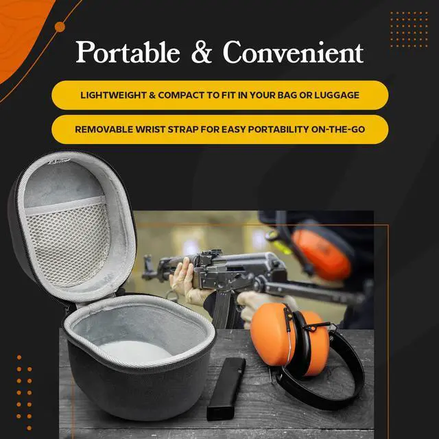 Alt view image 5 of 7 - Walkers Razor Tacti-Grip with Rubber Headband (Dark Earth) w/ Protective Case