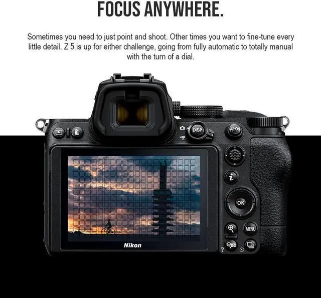 Alt view image 6 of 7 - Nikon Z 5 FX-format Mirrorless Camera Body with Nikon NIKKOR Z 24-70mm f/4 S Lens and FTZ II Mount Adapter bundle
