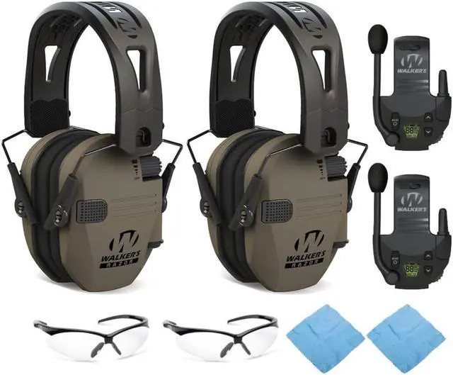 Main image of Walkers Razor Tacti-Grip with Rubber Headband (Earth) w/Glasses Bundle (2-Pack)