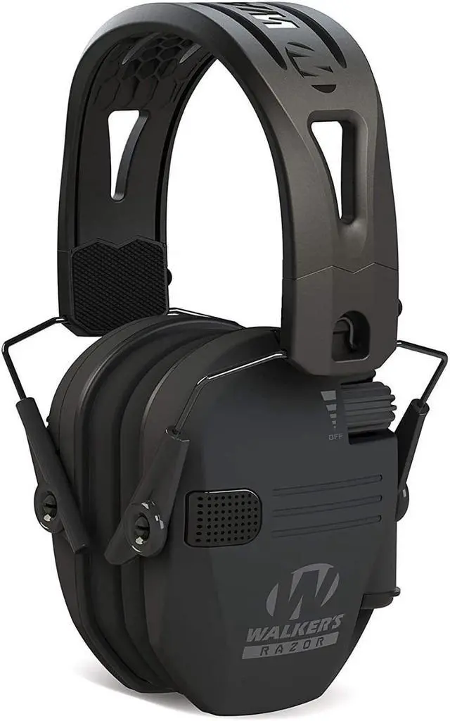 Main image of Walkers Razor Tacti-Grip with Rubber Headband (Black)
