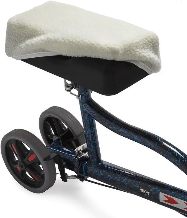 Alt view image 2 of 6 - Knox Gear Knee Walker Pad Soft Cushion Cover (White)