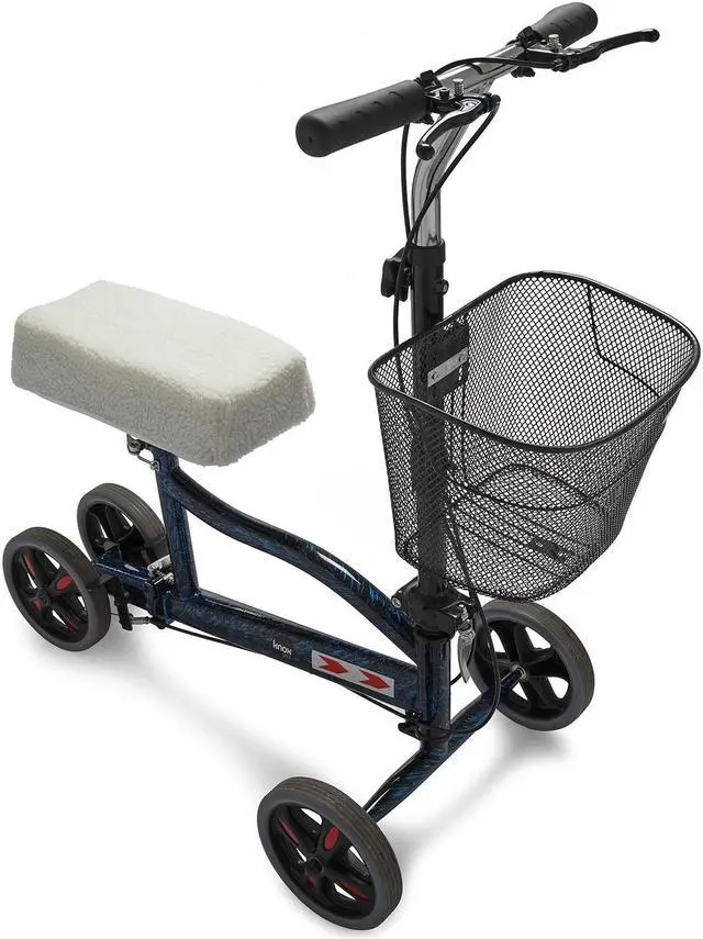 Alt view image 3 of 6 - Knox Gear Knee Walker Pad Soft Cushion Cover (White)