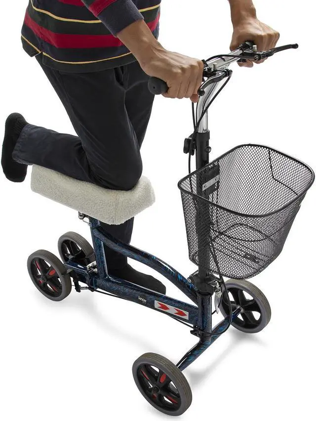 Alt view image 6 of 6 - Knox Gear Knee Walker Pad Soft Cushion Cover (White)