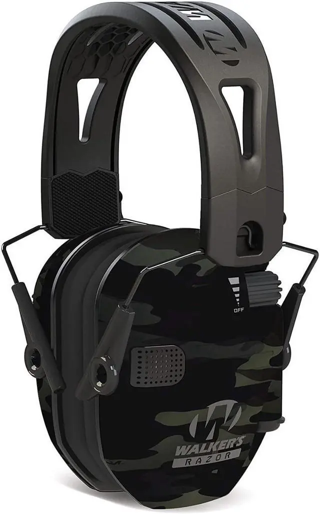 Main image of Walkers Razor Tacti-Grip with Rubber Headband (Multicam Gray Camo)