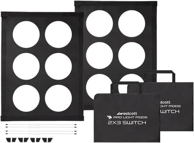 Main image of Westcott Pro Light Adjustable Corner Mods 2 x 3 (Rapid Box Switch, 2-Pack)