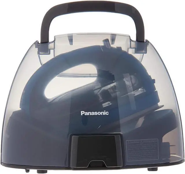 Alt view image 4 of 4 - Panasonic Cordless 360-Degree Freestyle Steam/Dry Iron (Blue)